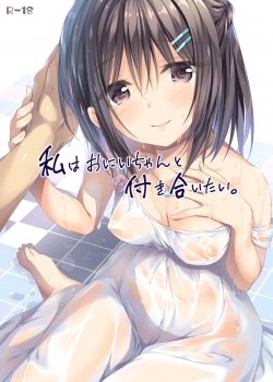 Watashi Wa Onii-chan To Tsukiaitai - Bìa truyện